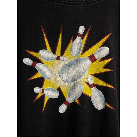Vintage Y2K Looney Tunes Taz Bowling Bring It On Tee - Picture 4 of 7